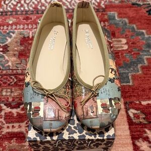 Like new in original box French Sole Women's Multicolor Ballet Flats Sz 37.5